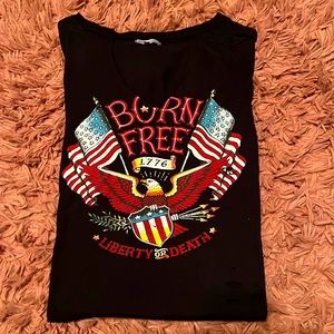 Distressed graphic tee